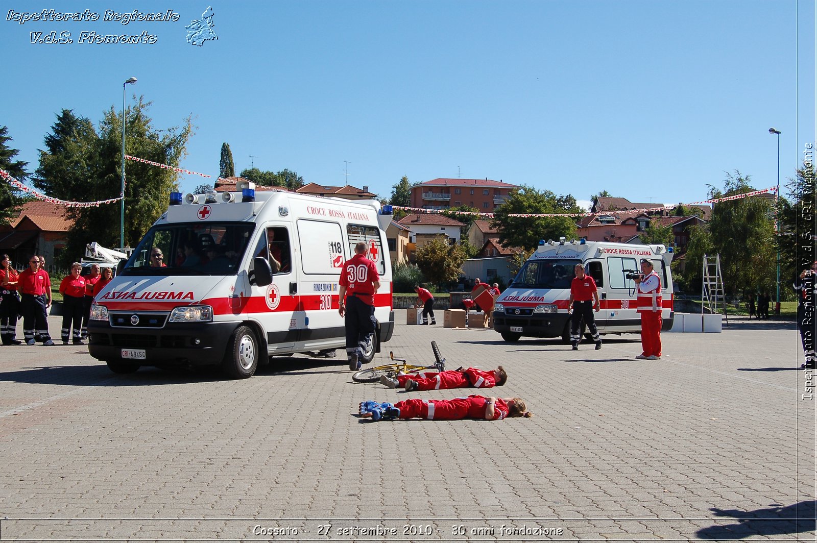 Cossato - 27 settembre 2010 - 30 anni fondazione -  Croce Rossa Italiana - Ispettorato Regionale Volontari del Soccorso Piemonte