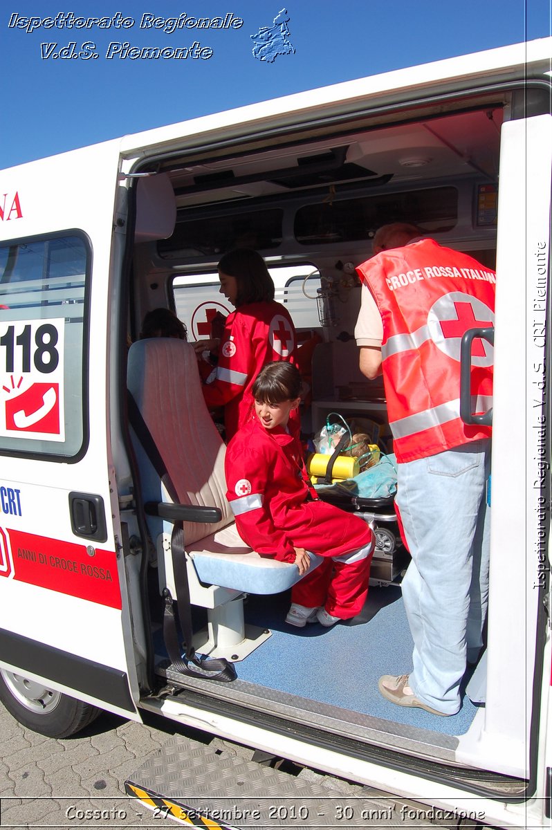 Cossato - 27 settembre 2010 - 30 anni fondazione -  Croce Rossa Italiana - Ispettorato Regionale Volontari del Soccorso Piemonte