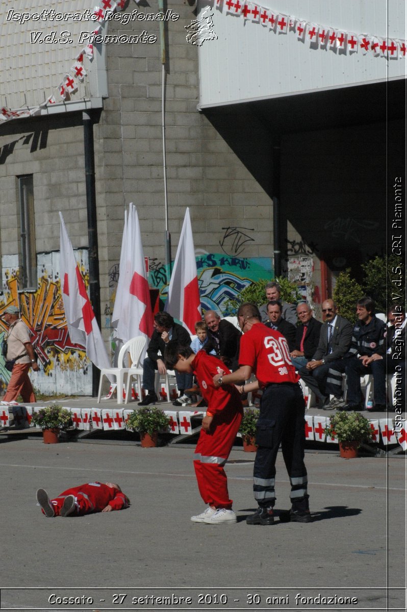 Cossato - 27 settembre 2010 - 30 anni fondazione -  Croce Rossa Italiana - Ispettorato Regionale Volontari del Soccorso Piemonte