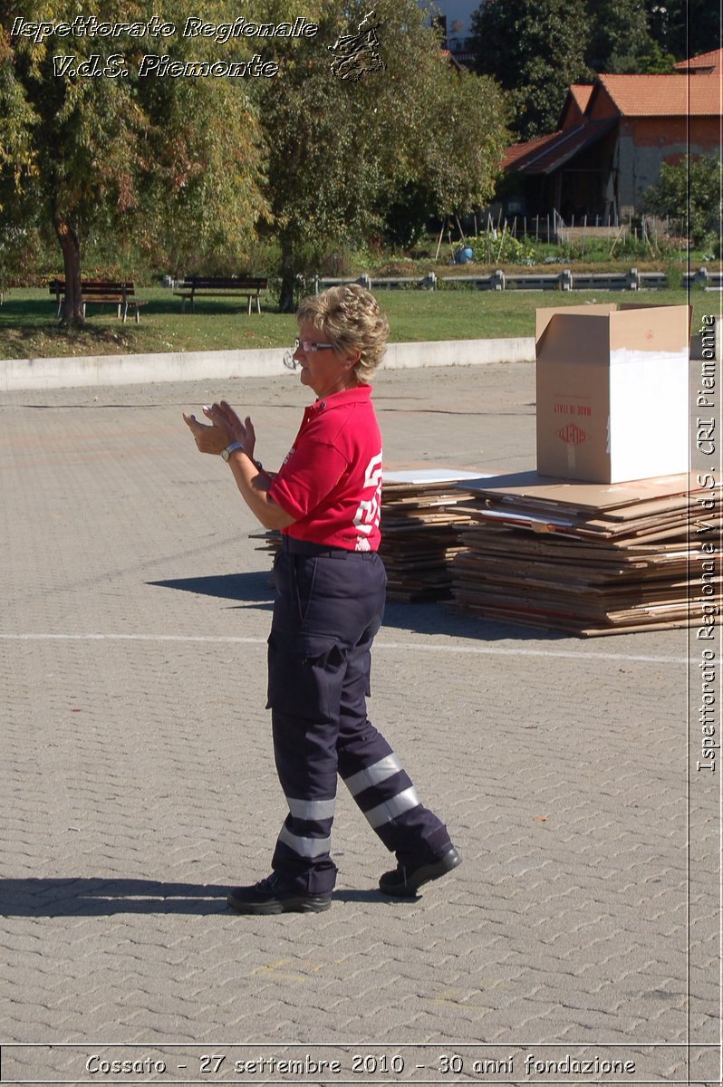 Cossato - 27 settembre 2010 - 30 anni fondazione -  Croce Rossa Italiana - Ispettorato Regionale Volontari del Soccorso Piemonte