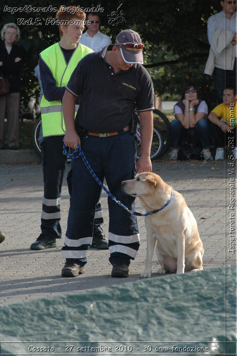 Cossato - 27 settembre 2010 - 30 anni fondazione -  Croce Rossa Italiana - Ispettorato Regionale Volontari del Soccorso Piemonte