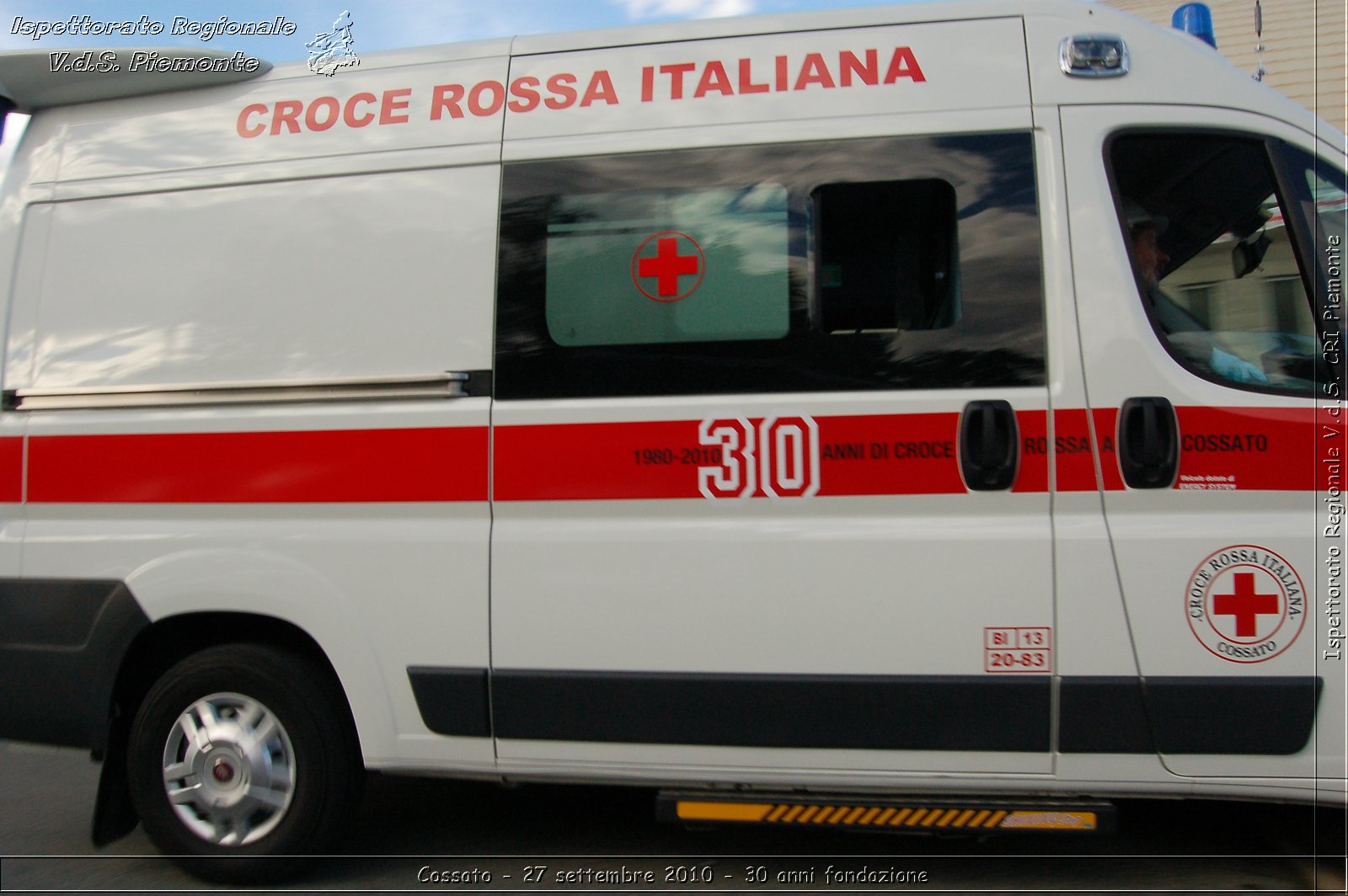 Cossato - 27 settembre 2010 - 30 anni fondazione -  Croce Rossa Italiana - Ispettorato Regionale Volontari del Soccorso Piemonte