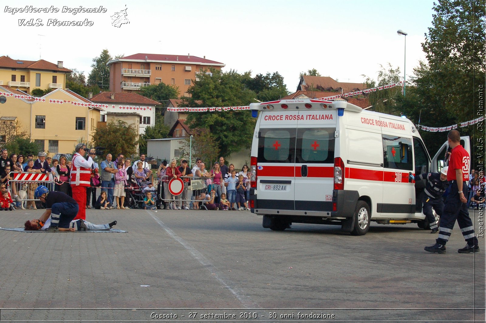 Cossato - 27 settembre 2010 - 30 anni fondazione -  Croce Rossa Italiana - Ispettorato Regionale Volontari del Soccorso Piemonte