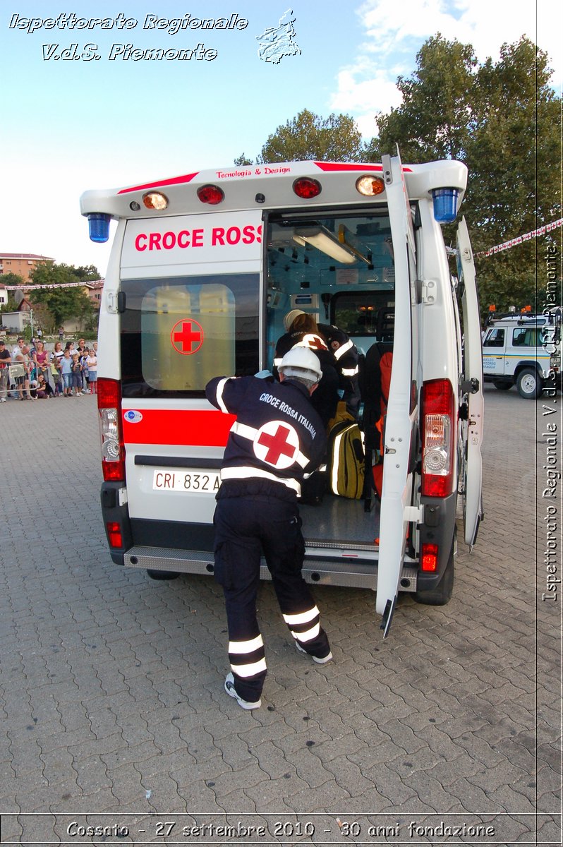 Cossato - 27 settembre 2010 - 30 anni fondazione -  Croce Rossa Italiana - Ispettorato Regionale Volontari del Soccorso Piemonte