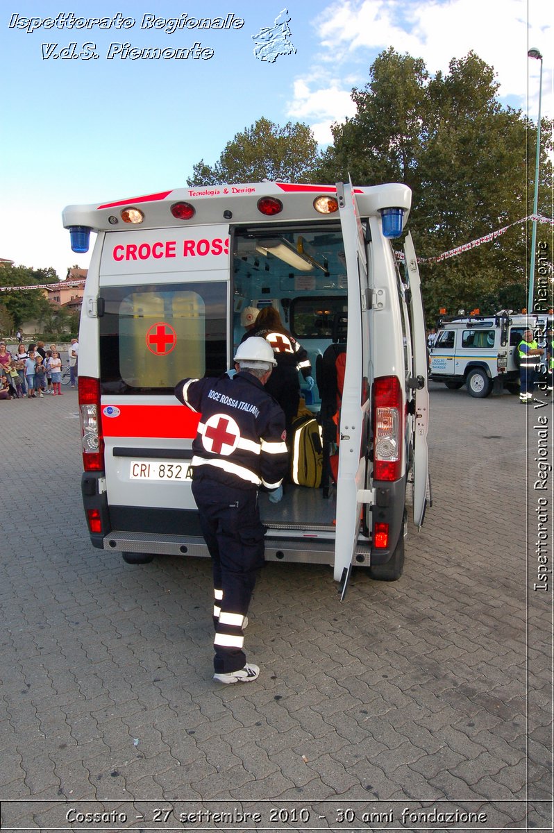 Cossato - 27 settembre 2010 - 30 anni fondazione -  Croce Rossa Italiana - Ispettorato Regionale Volontari del Soccorso Piemonte