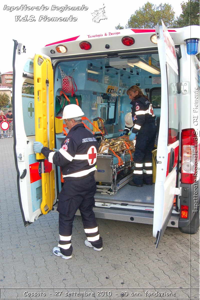 Cossato - 27 settembre 2010 - 30 anni fondazione -  Croce Rossa Italiana - Ispettorato Regionale Volontari del Soccorso Piemonte