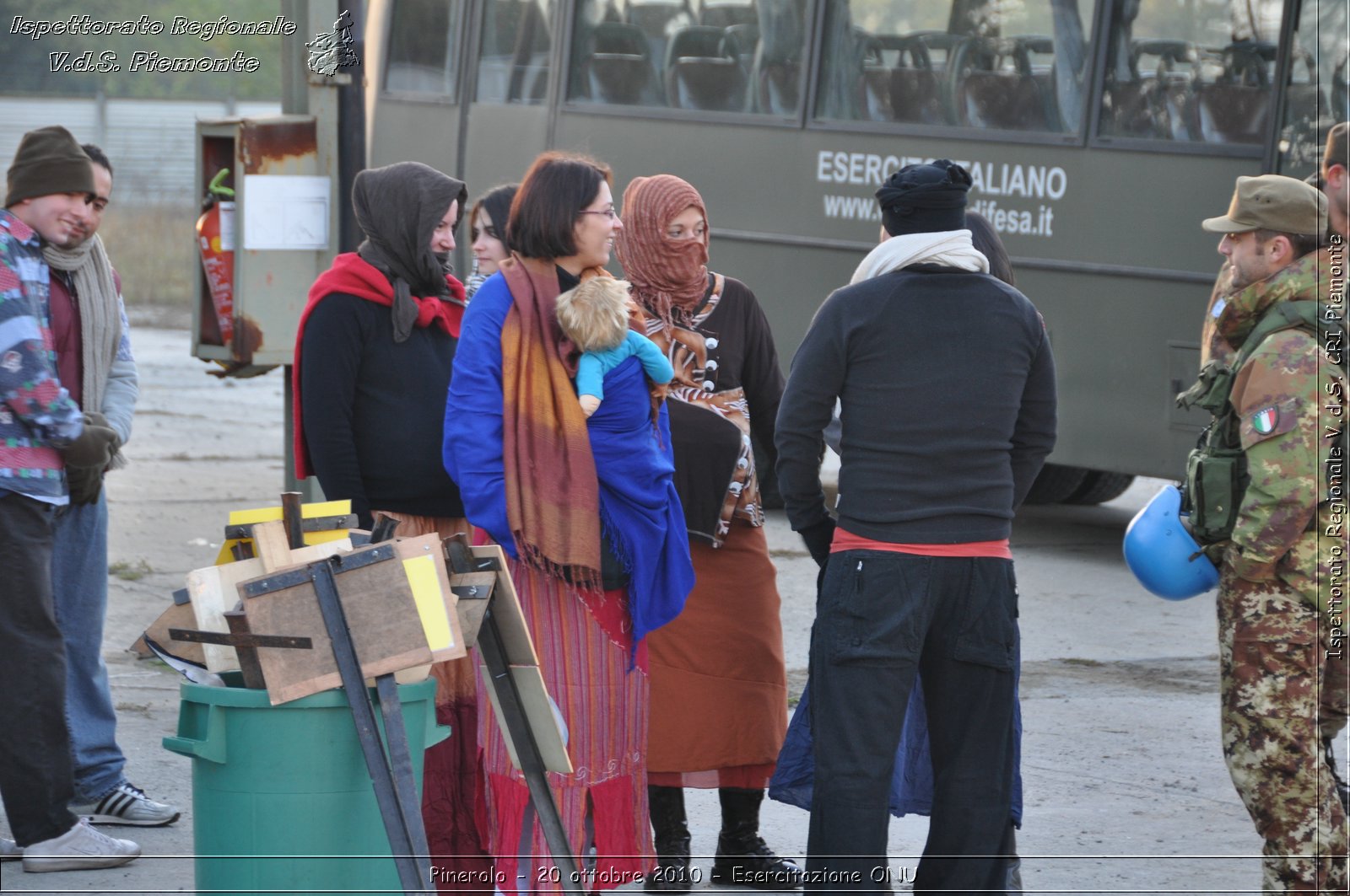 Pinerolo, Baudenasca - 20 ottobre 2010 - Esercitazione ONU -  Croce Rossa Italiana - Ispettorato Regionale Volontari del Soccorso Piemonte