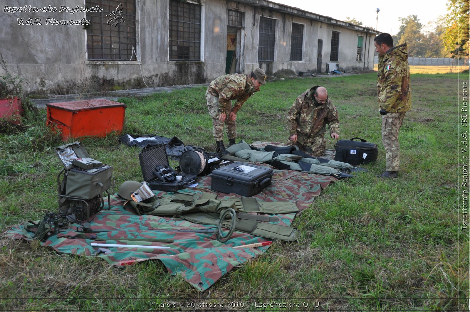 Pinerolo, Baudenasca - 20 ottobre 2010 - Esercitazione ONU -  Croce Rossa Italiana - Ispettorato Regionale Volontari del Soccorso Piemonte