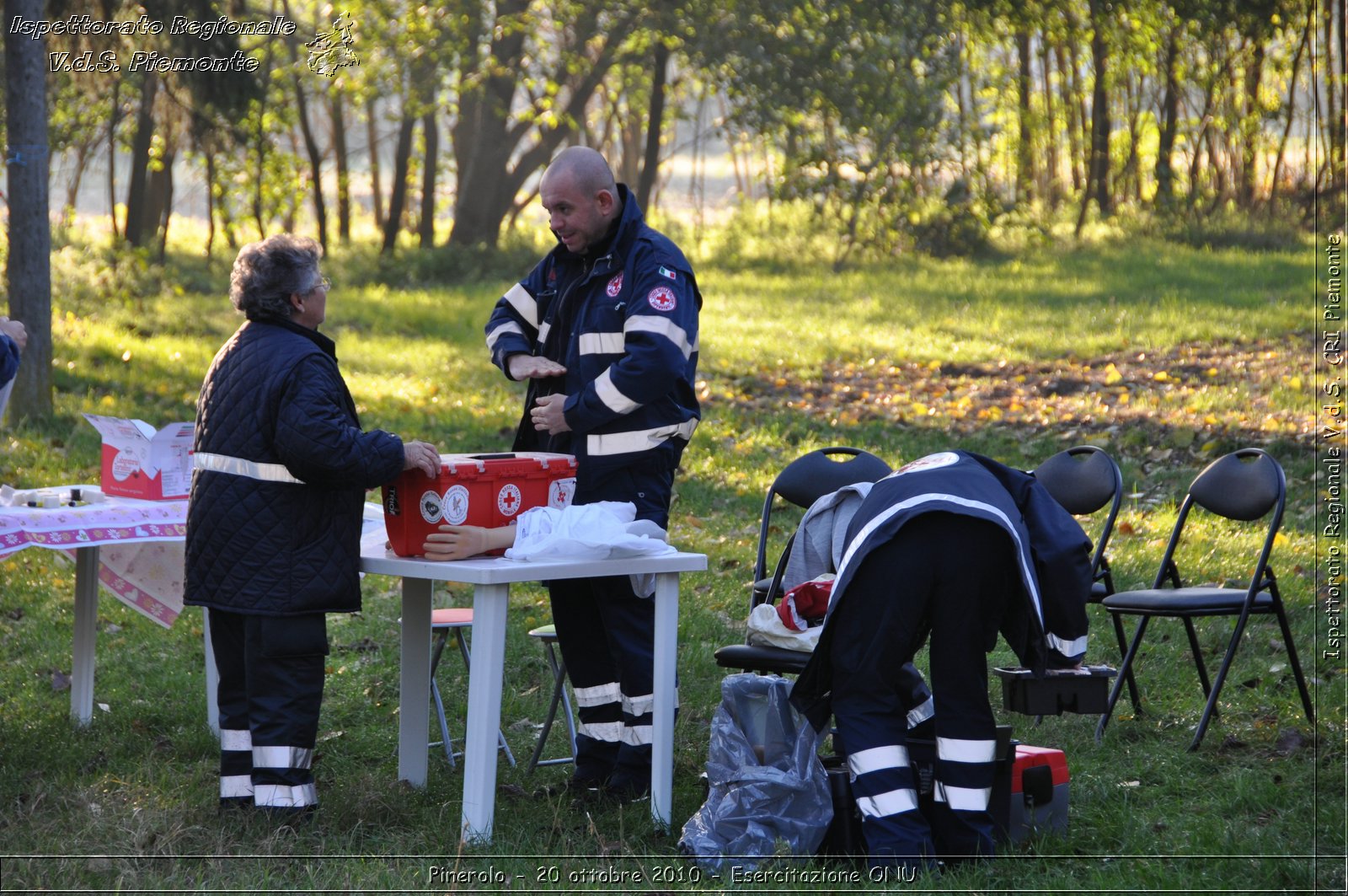 Pinerolo, Baudenasca - 20 ottobre 2010 - Esercitazione ONU -  Croce Rossa Italiana - Ispettorato Regionale Volontari del Soccorso Piemonte