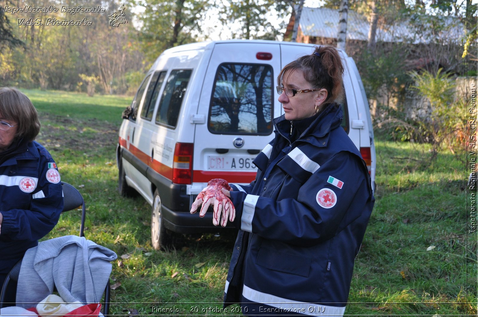 Pinerolo, Baudenasca - 20 ottobre 2010 - Esercitazione ONU -  Croce Rossa Italiana - Ispettorato Regionale Volontari del Soccorso Piemonte