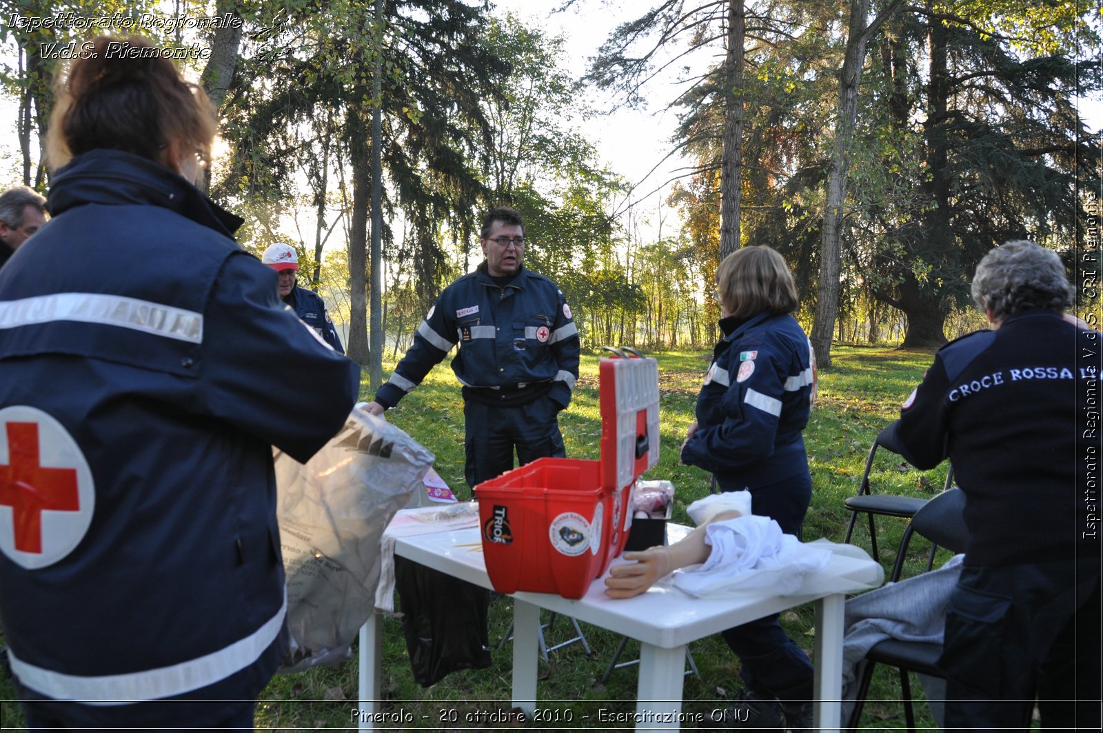 Pinerolo, Baudenasca - 20 ottobre 2010 - Esercitazione ONU -  Croce Rossa Italiana - Ispettorato Regionale Volontari del Soccorso Piemonte