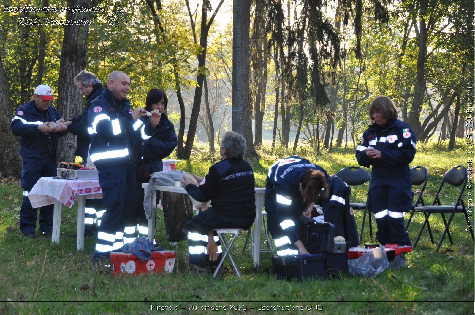 Pinerolo, Baudenasca - 20 ottobre 2010 - Esercitazione ONU -  Croce Rossa Italiana - Ispettorato Regionale Volontari del Soccorso Piemonte