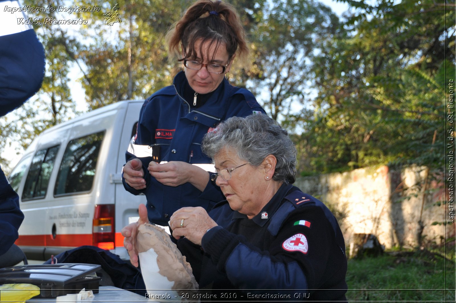 Pinerolo, Baudenasca - 20 ottobre 2010 - Esercitazione ONU -  Croce Rossa Italiana - Ispettorato Regionale Volontari del Soccorso Piemonte