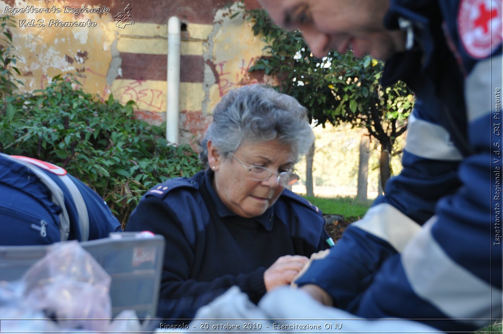 Pinerolo, Baudenasca - 20 ottobre 2010 - Esercitazione ONU -  Croce Rossa Italiana - Ispettorato Regionale Volontari del Soccorso Piemonte