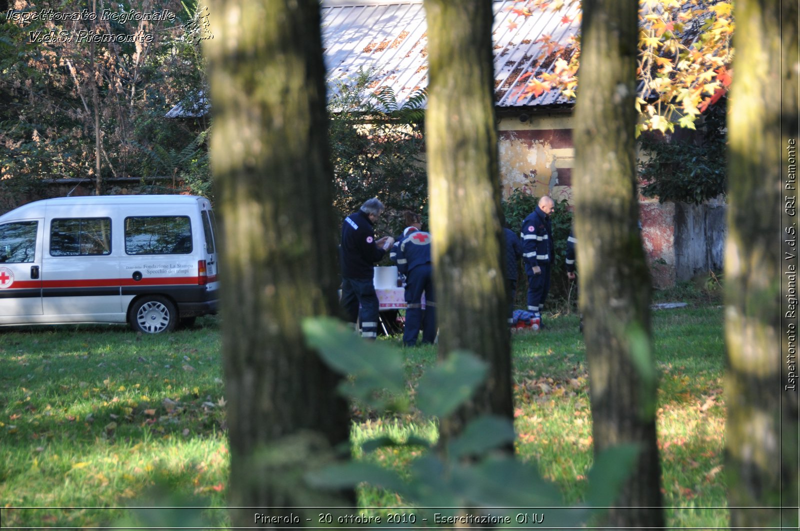 Pinerolo, Baudenasca - 20 ottobre 2010 - Esercitazione ONU -  Croce Rossa Italiana - Ispettorato Regionale Volontari del Soccorso Piemonte