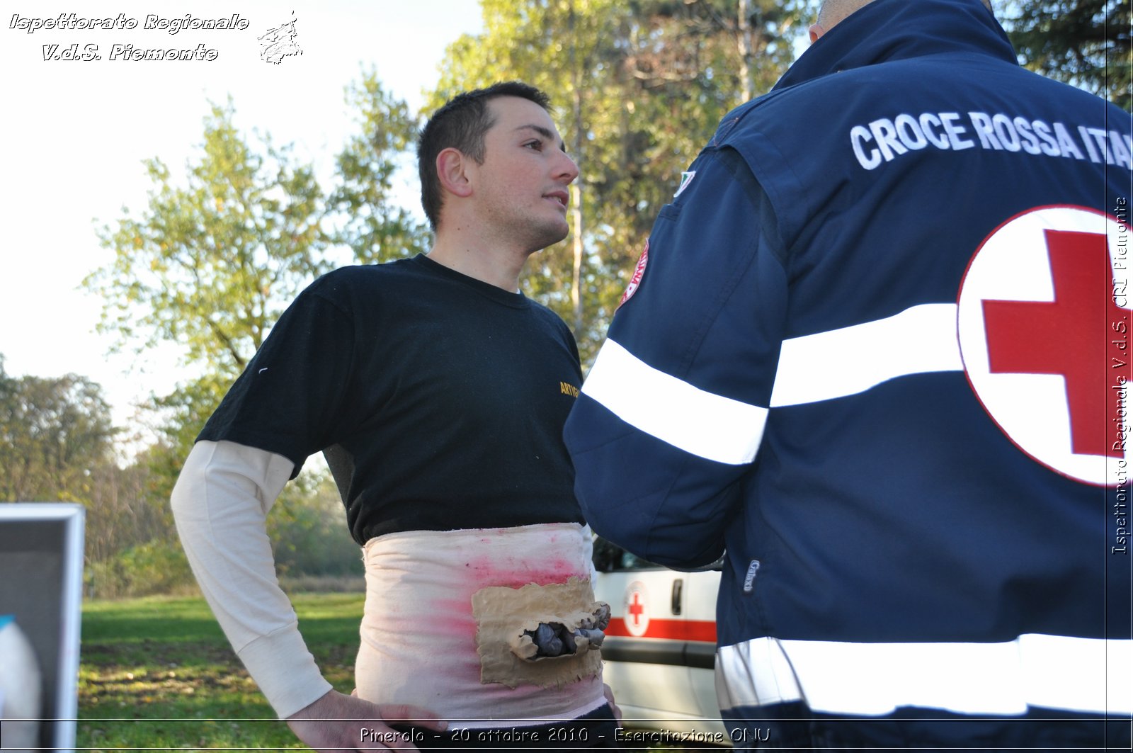 Pinerolo, Baudenasca - 20 ottobre 2010 - Esercitazione ONU -  Croce Rossa Italiana - Ispettorato Regionale Volontari del Soccorso Piemonte