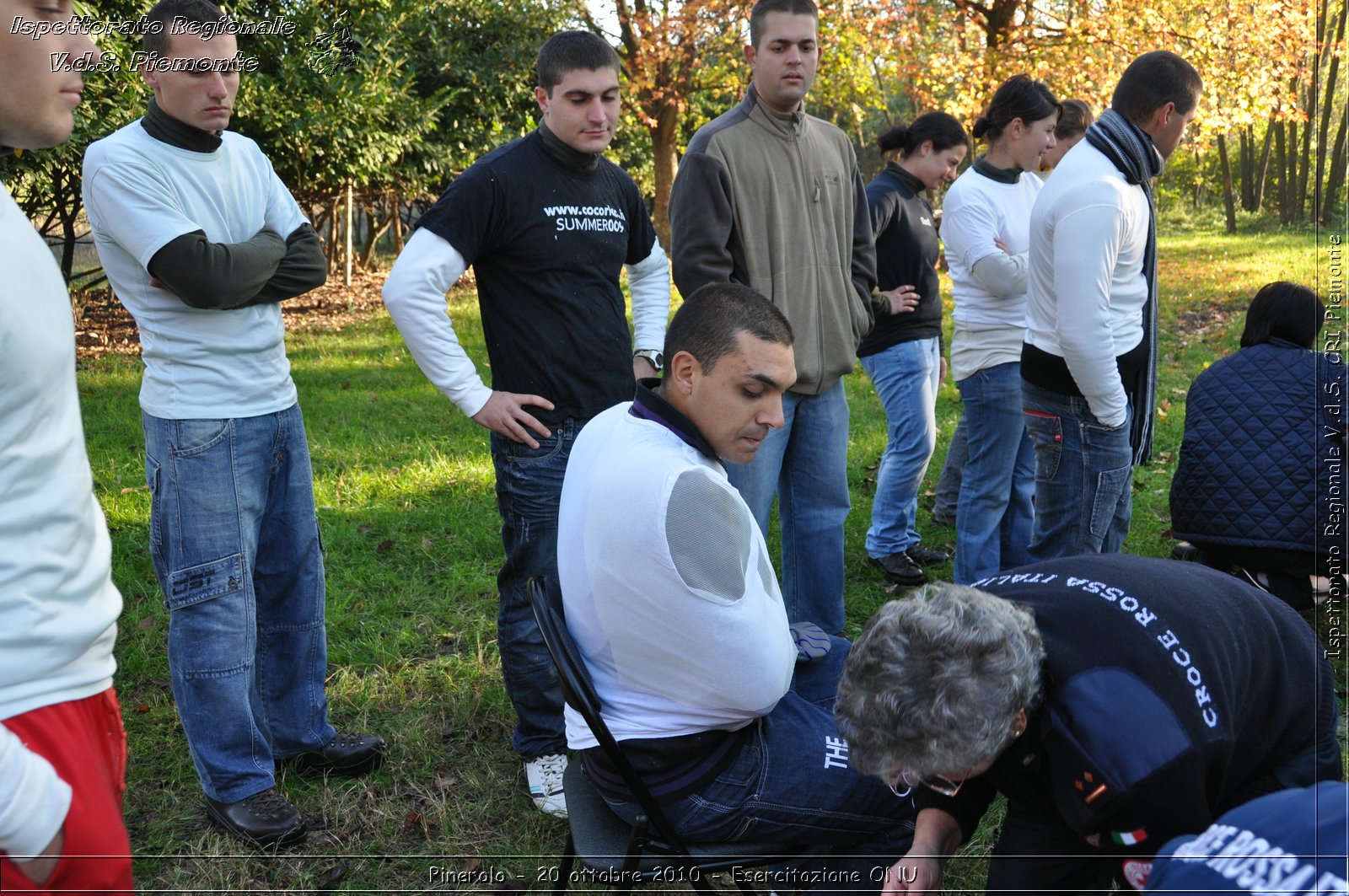 Pinerolo, Baudenasca - 20 ottobre 2010 - Esercitazione ONU -  Croce Rossa Italiana - Ispettorato Regionale Volontari del Soccorso Piemonte