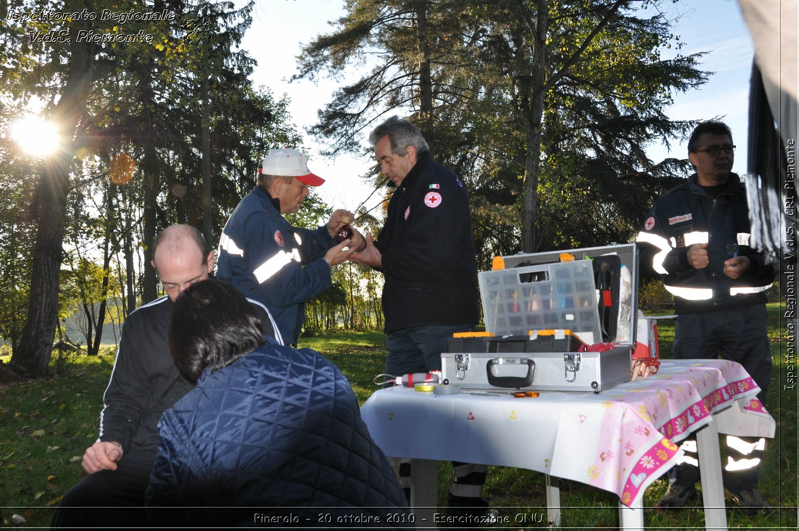 Pinerolo, Baudenasca - 20 ottobre 2010 - Esercitazione ONU -  Croce Rossa Italiana - Ispettorato Regionale Volontari del Soccorso Piemonte