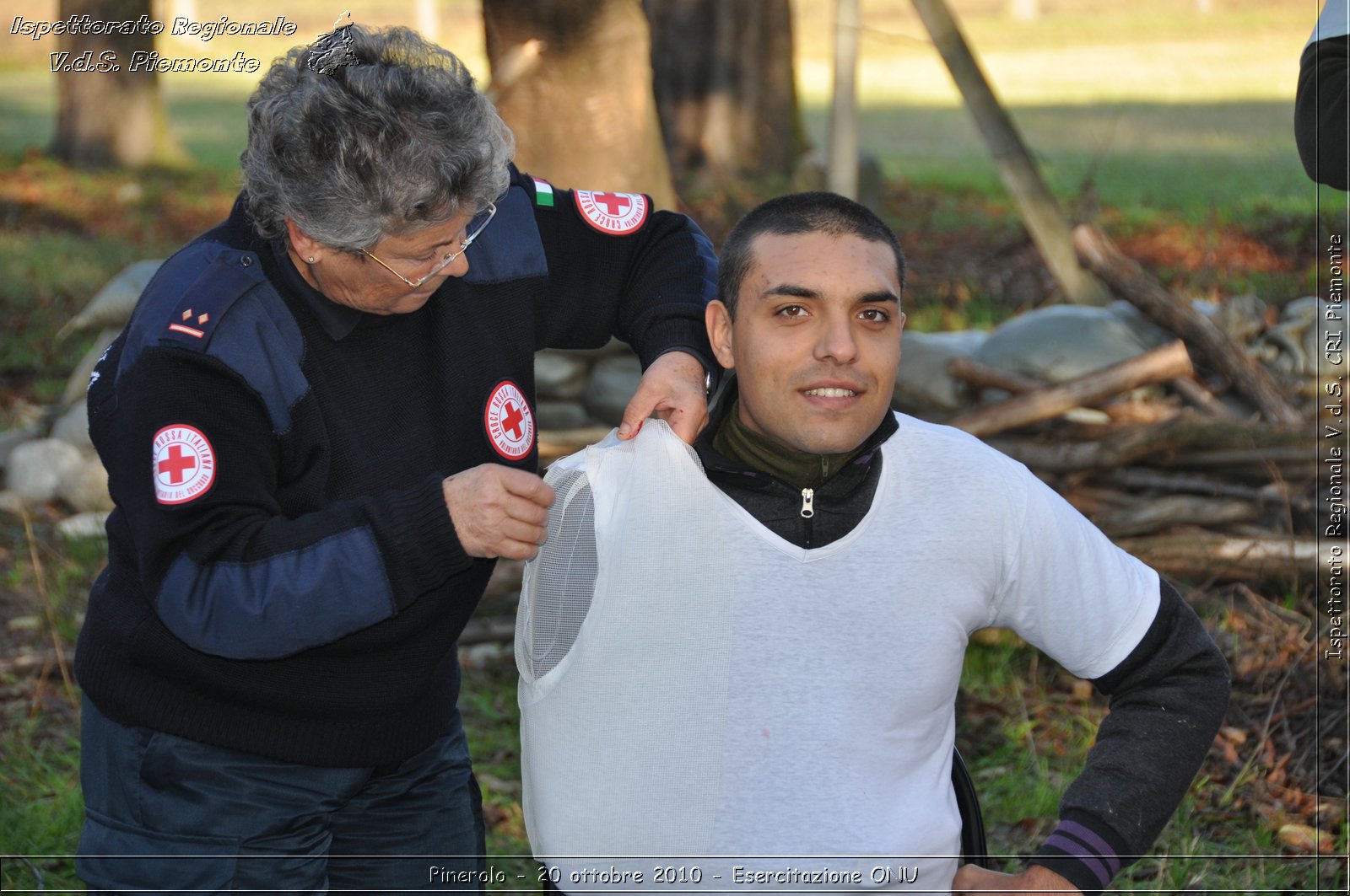 Pinerolo, Baudenasca - 20 ottobre 2010 - Esercitazione ONU -  Croce Rossa Italiana - Ispettorato Regionale Volontari del Soccorso Piemonte