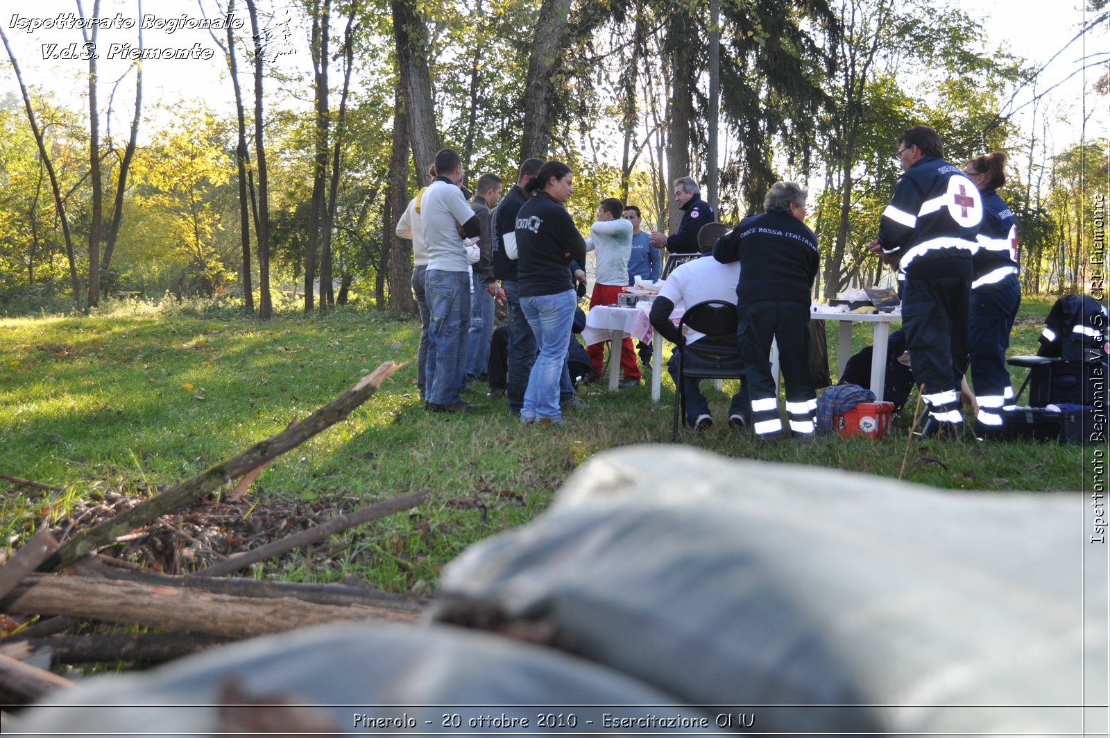 Pinerolo, Baudenasca - 20 ottobre 2010 - Esercitazione ONU -  Croce Rossa Italiana - Ispettorato Regionale Volontari del Soccorso Piemonte