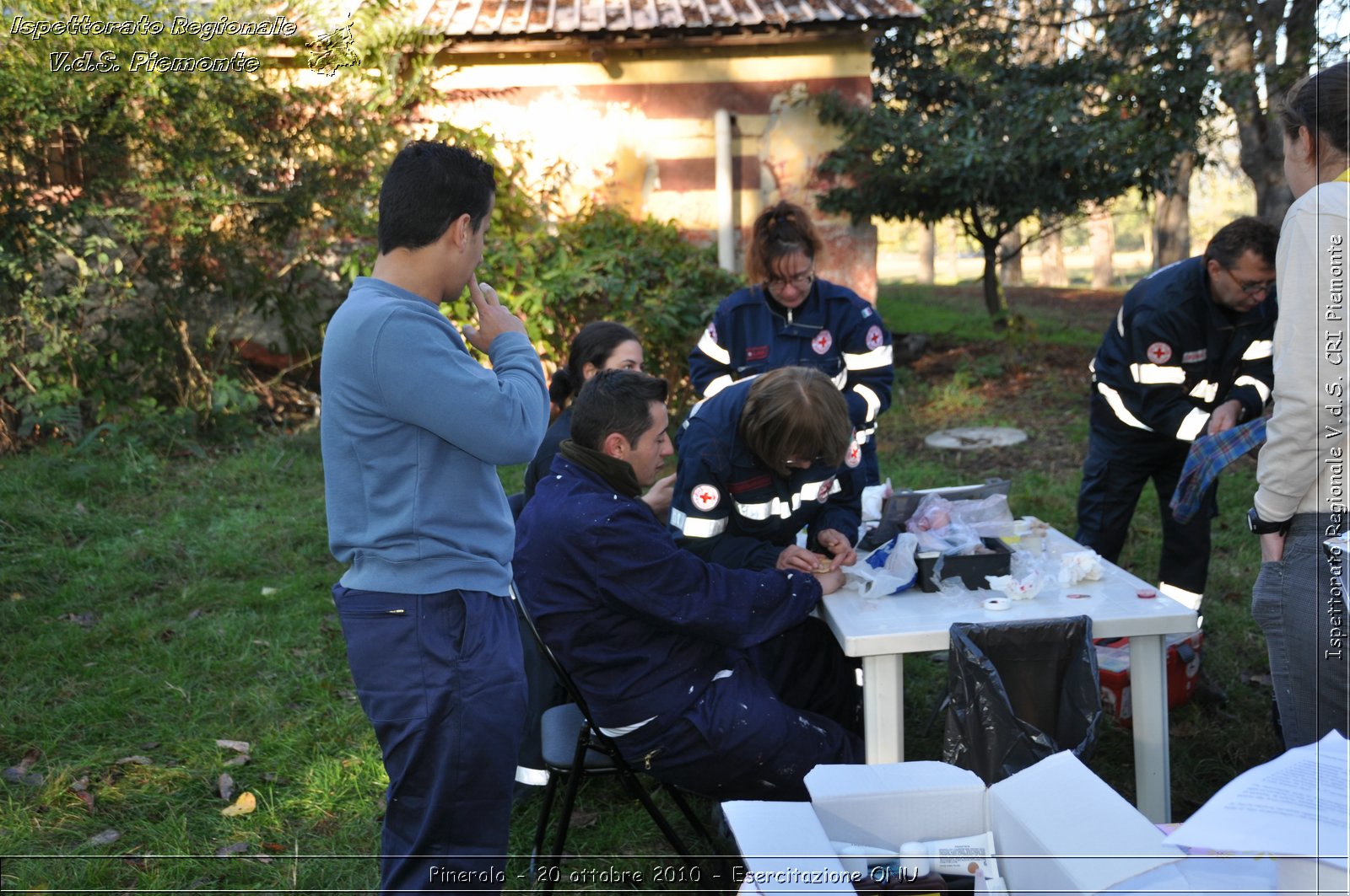 Pinerolo, Baudenasca - 20 ottobre 2010 - Esercitazione ONU -  Croce Rossa Italiana - Ispettorato Regionale Volontari del Soccorso Piemonte