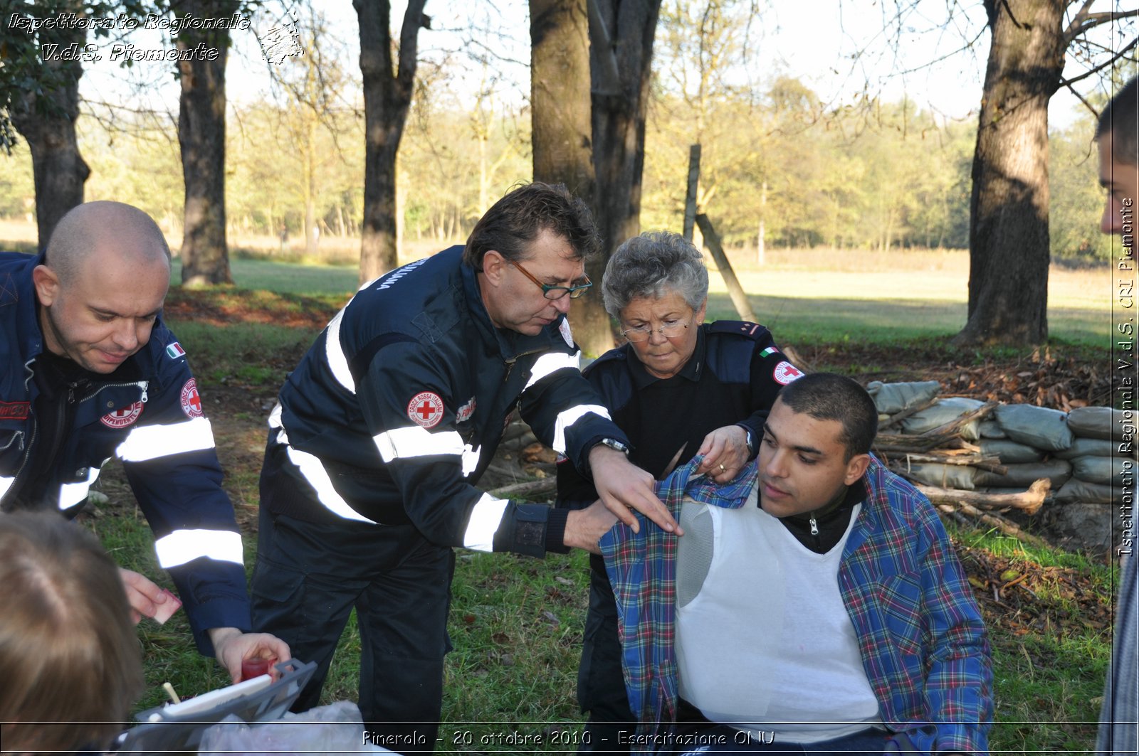 Pinerolo, Baudenasca - 20 ottobre 2010 - Esercitazione ONU -  Croce Rossa Italiana - Ispettorato Regionale Volontari del Soccorso Piemonte