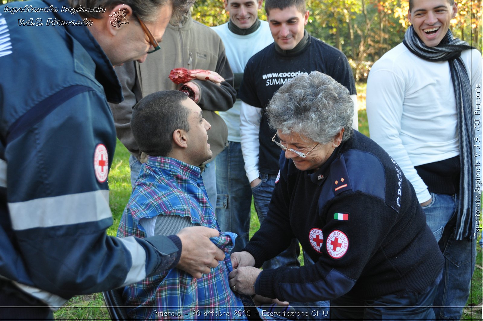 Pinerolo, Baudenasca - 20 ottobre 2010 - Esercitazione ONU -  Croce Rossa Italiana - Ispettorato Regionale Volontari del Soccorso Piemonte