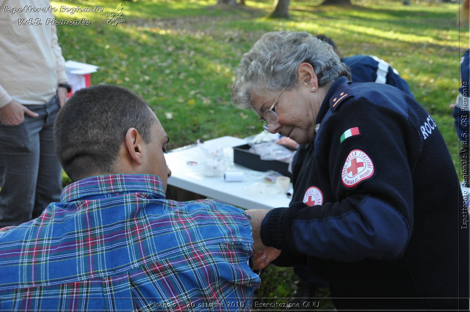 Pinerolo, Baudenasca - 20 ottobre 2010 - Esercitazione ONU -  Croce Rossa Italiana - Ispettorato Regionale Volontari del Soccorso Piemonte