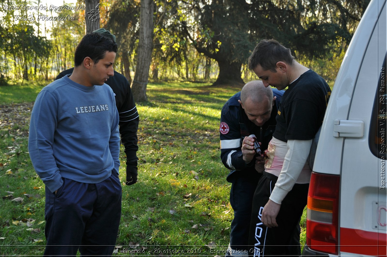 Pinerolo, Baudenasca - 20 ottobre 2010 - Esercitazione ONU -  Croce Rossa Italiana - Ispettorato Regionale Volontari del Soccorso Piemonte