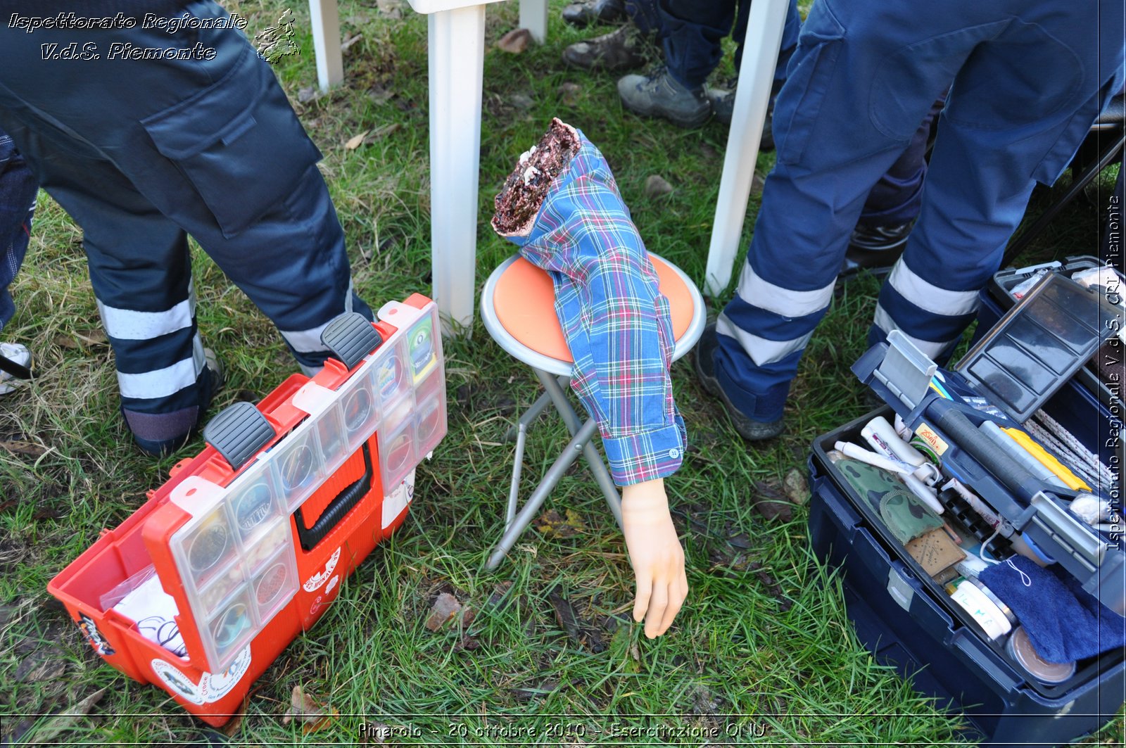 Pinerolo, Baudenasca - 20 ottobre 2010 - Esercitazione ONU -  Croce Rossa Italiana - Ispettorato Regionale Volontari del Soccorso Piemonte