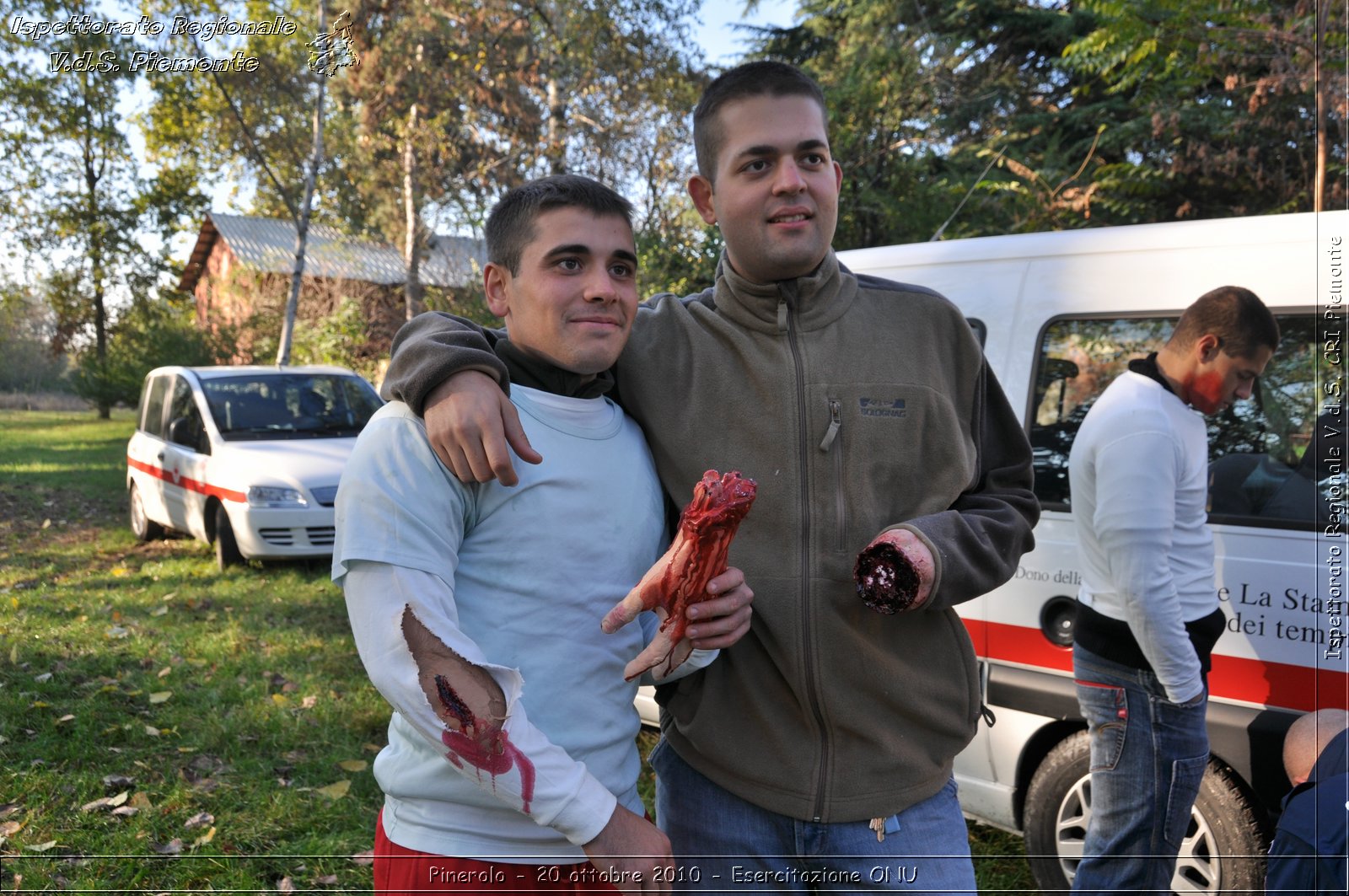 Pinerolo, Baudenasca - 20 ottobre 2010 - Esercitazione ONU -  Croce Rossa Italiana - Ispettorato Regionale Volontari del Soccorso Piemonte