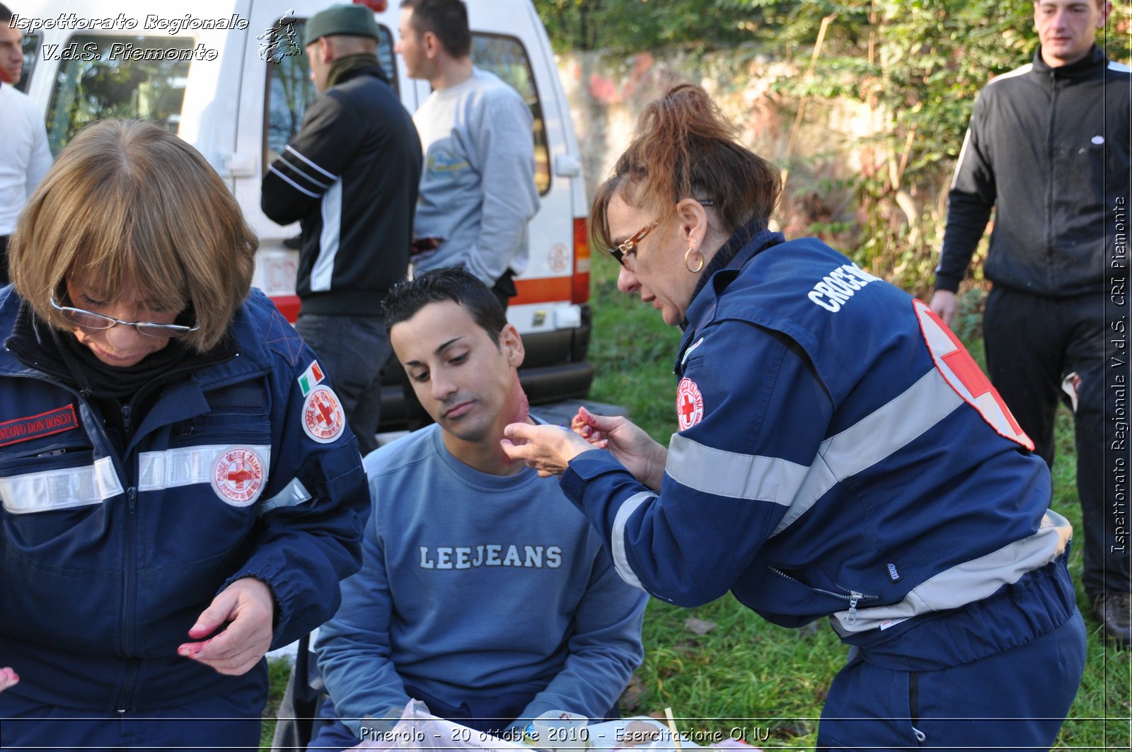 Pinerolo, Baudenasca - 20 ottobre 2010 - Esercitazione ONU -  Croce Rossa Italiana - Ispettorato Regionale Volontari del Soccorso Piemonte