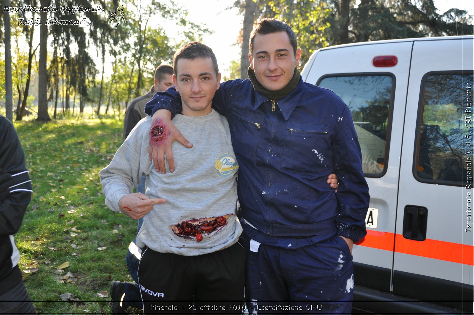 Pinerolo, Baudenasca - 20 ottobre 2010 - Esercitazione ONU -  Croce Rossa Italiana - Ispettorato Regionale Volontari del Soccorso Piemonte