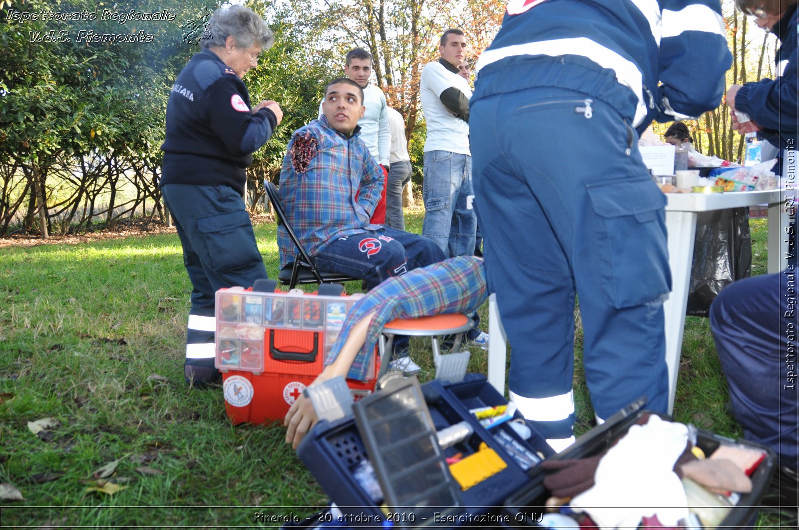 Pinerolo, Baudenasca - 20 ottobre 2010 - Esercitazione ONU -  Croce Rossa Italiana - Ispettorato Regionale Volontari del Soccorso Piemonte