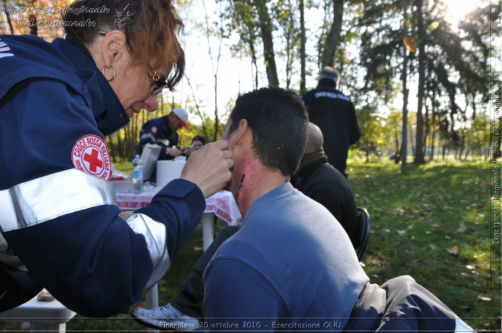 Pinerolo, Baudenasca - 20 ottobre 2010 - Esercitazione ONU -  Croce Rossa Italiana - Ispettorato Regionale Volontari del Soccorso Piemonte