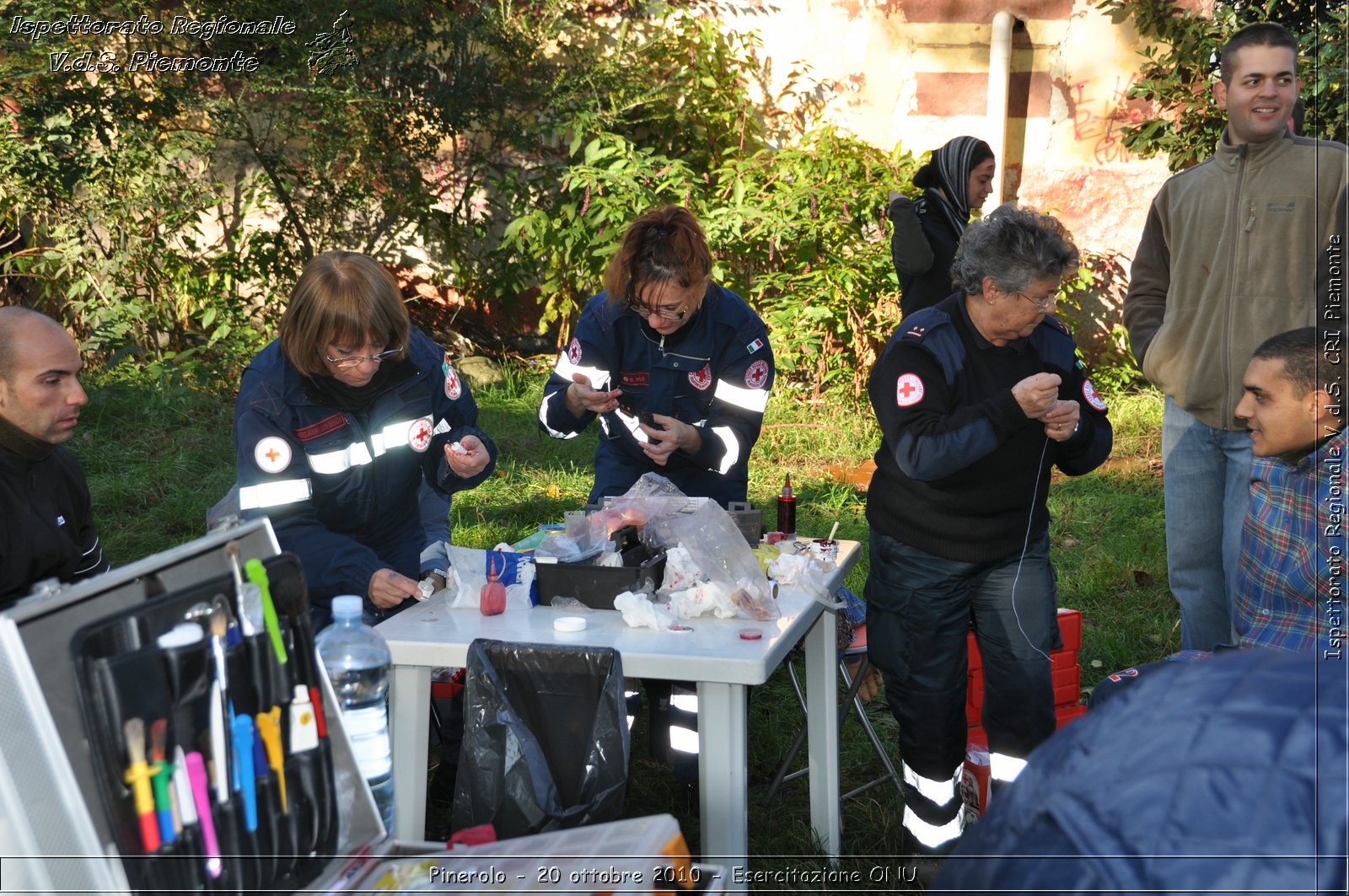 Pinerolo, Baudenasca - 20 ottobre 2010 - Esercitazione ONU -  Croce Rossa Italiana - Ispettorato Regionale Volontari del Soccorso Piemonte