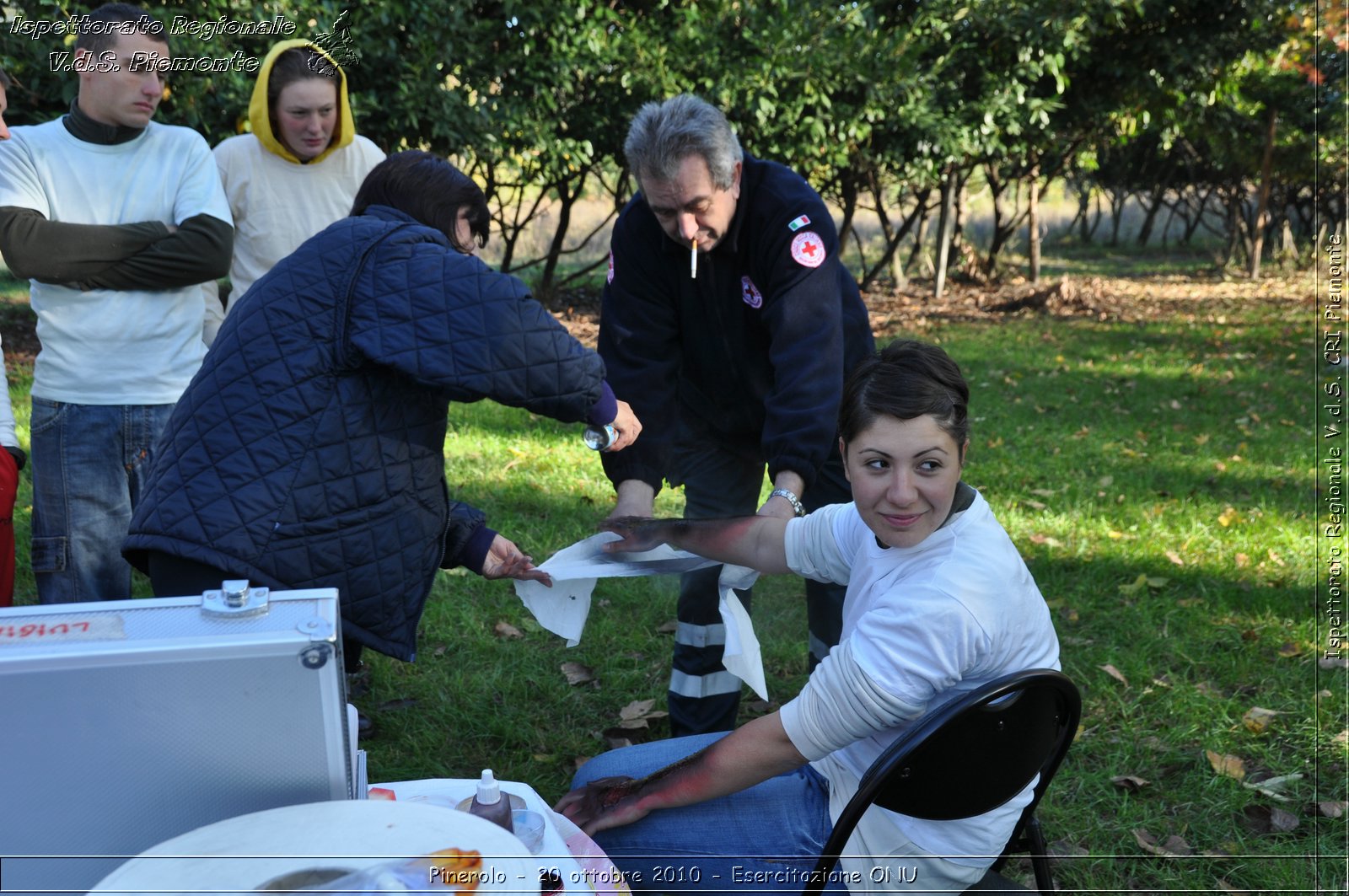 Pinerolo, Baudenasca - 20 ottobre 2010 - Esercitazione ONU -  Croce Rossa Italiana - Ispettorato Regionale Volontari del Soccorso Piemonte