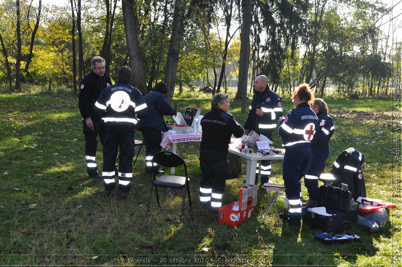 Pinerolo, Baudenasca - 20 ottobre 2010 - Esercitazione ONU -  Croce Rossa Italiana - Ispettorato Regionale Volontari del Soccorso Piemonte