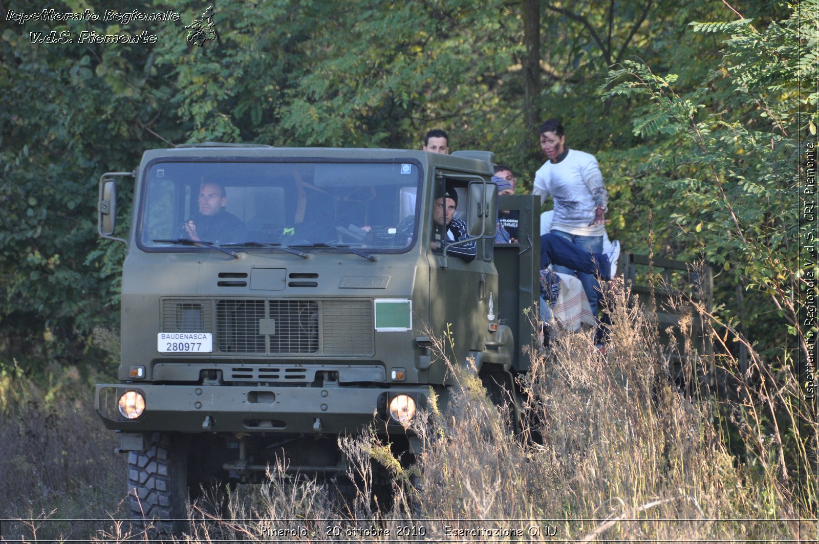 Pinerolo, Baudenasca - 20 ottobre 2010 - Esercitazione ONU -  Croce Rossa Italiana - Ispettorato Regionale Volontari del Soccorso Piemonte