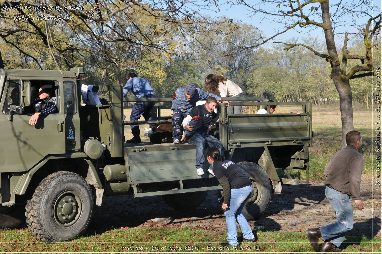 Pinerolo, Baudenasca - 20 ottobre 2010 - Esercitazione ONU -  Croce Rossa Italiana - Ispettorato Regionale Volontari del Soccorso Piemonte