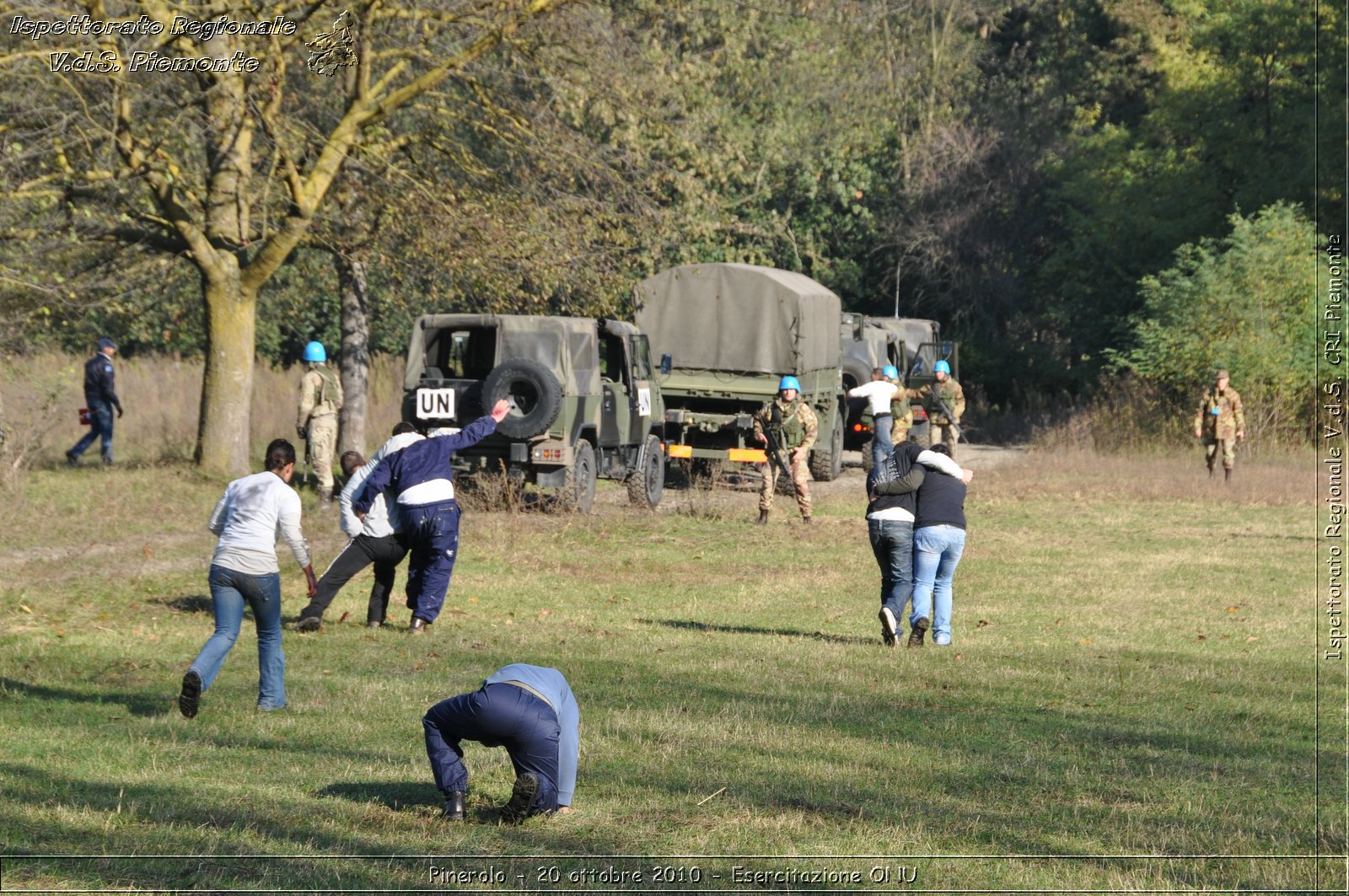 Pinerolo, Baudenasca - 20 ottobre 2010 - Esercitazione ONU -  Croce Rossa Italiana - Ispettorato Regionale Volontari del Soccorso Piemonte