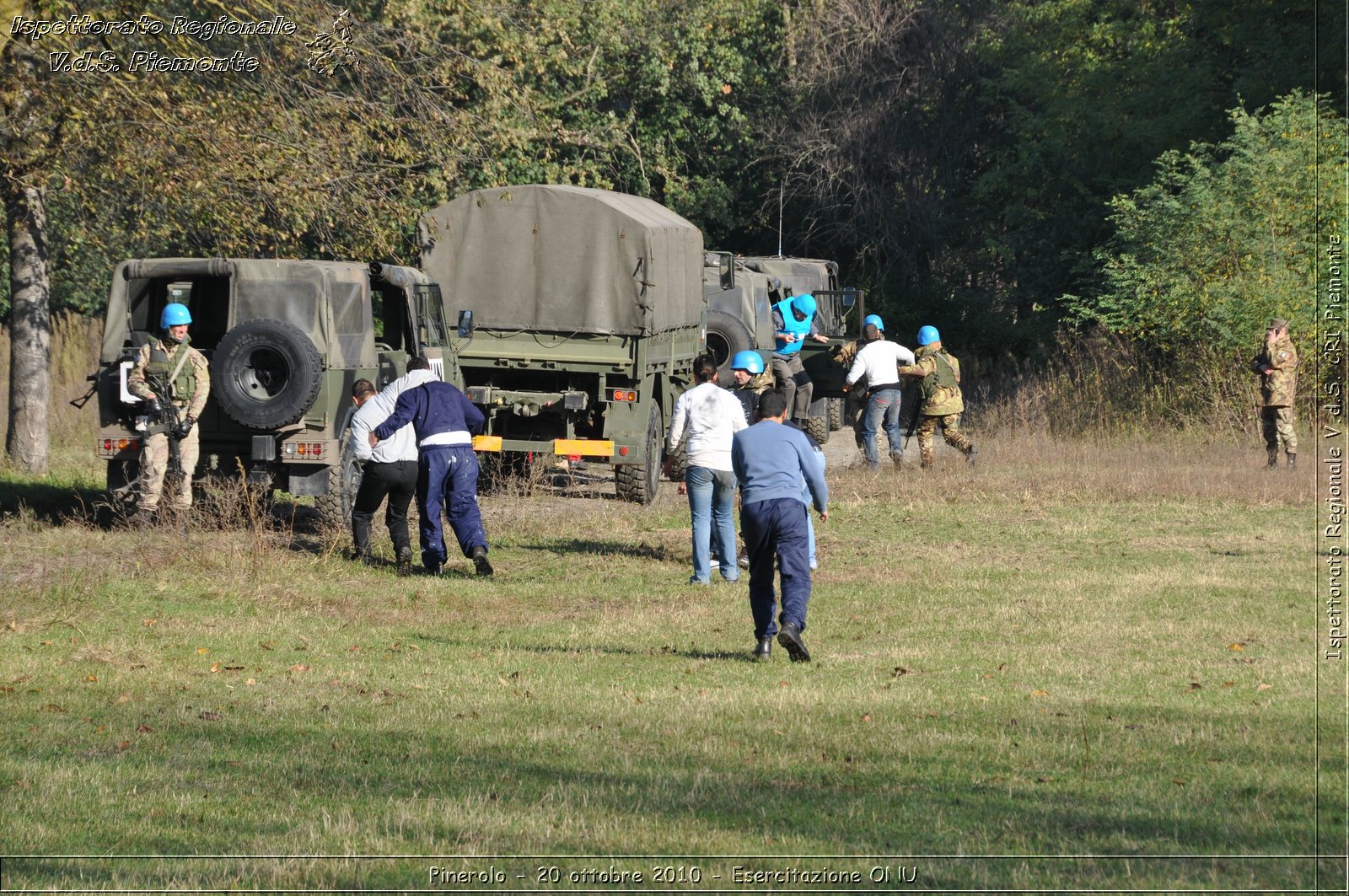 Pinerolo, Baudenasca - 20 ottobre 2010 - Esercitazione ONU -  Croce Rossa Italiana - Ispettorato Regionale Volontari del Soccorso Piemonte