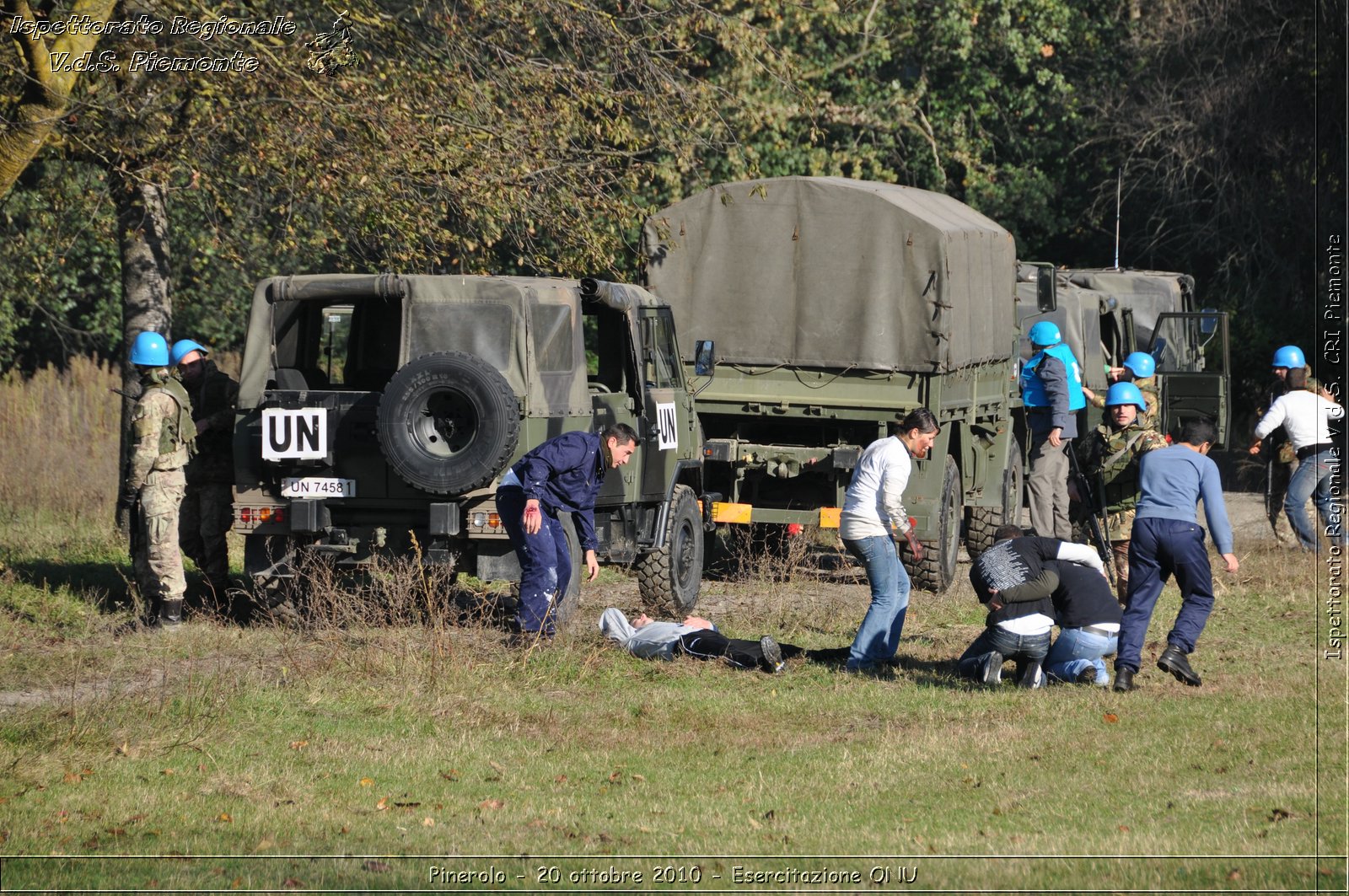 Pinerolo, Baudenasca - 20 ottobre 2010 - Esercitazione ONU -  Croce Rossa Italiana - Ispettorato Regionale Volontari del Soccorso Piemonte