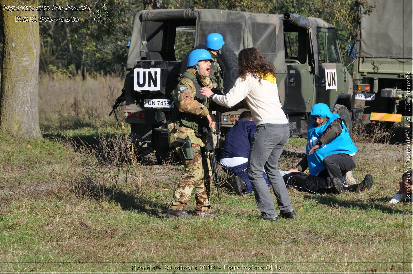 Pinerolo, Baudenasca - 20 ottobre 2010 - Esercitazione ONU -  Croce Rossa Italiana - Ispettorato Regionale Volontari del Soccorso Piemonte