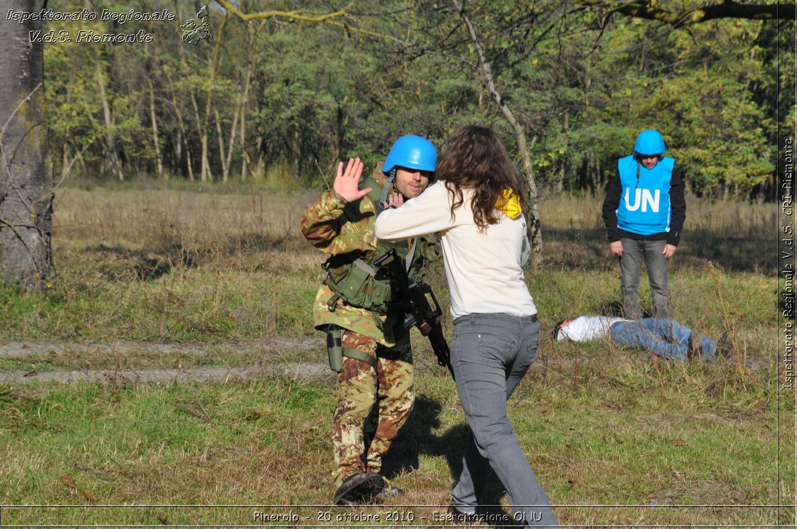 Pinerolo, Baudenasca - 20 ottobre 2010 - Esercitazione ONU -  Croce Rossa Italiana - Ispettorato Regionale Volontari del Soccorso Piemonte