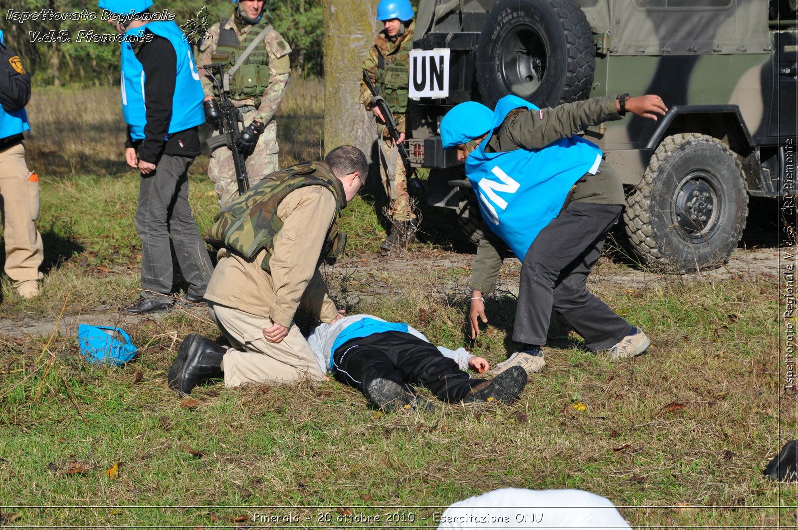 Pinerolo, Baudenasca - 20 ottobre 2010 - Esercitazione ONU -  Croce Rossa Italiana - Ispettorato Regionale Volontari del Soccorso Piemonte