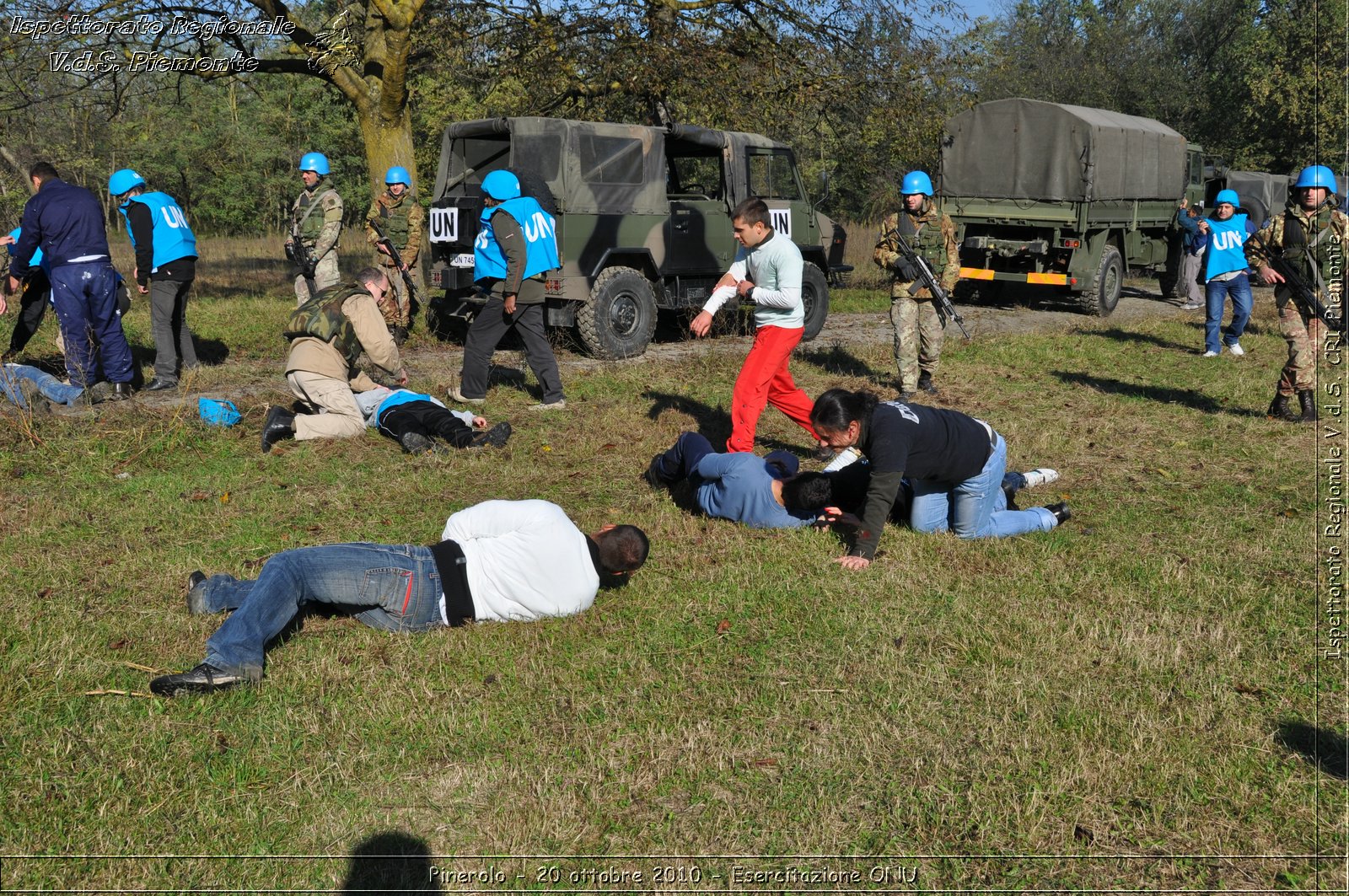 Pinerolo, Baudenasca - 20 ottobre 2010 - Esercitazione ONU -  Croce Rossa Italiana - Ispettorato Regionale Volontari del Soccorso Piemonte