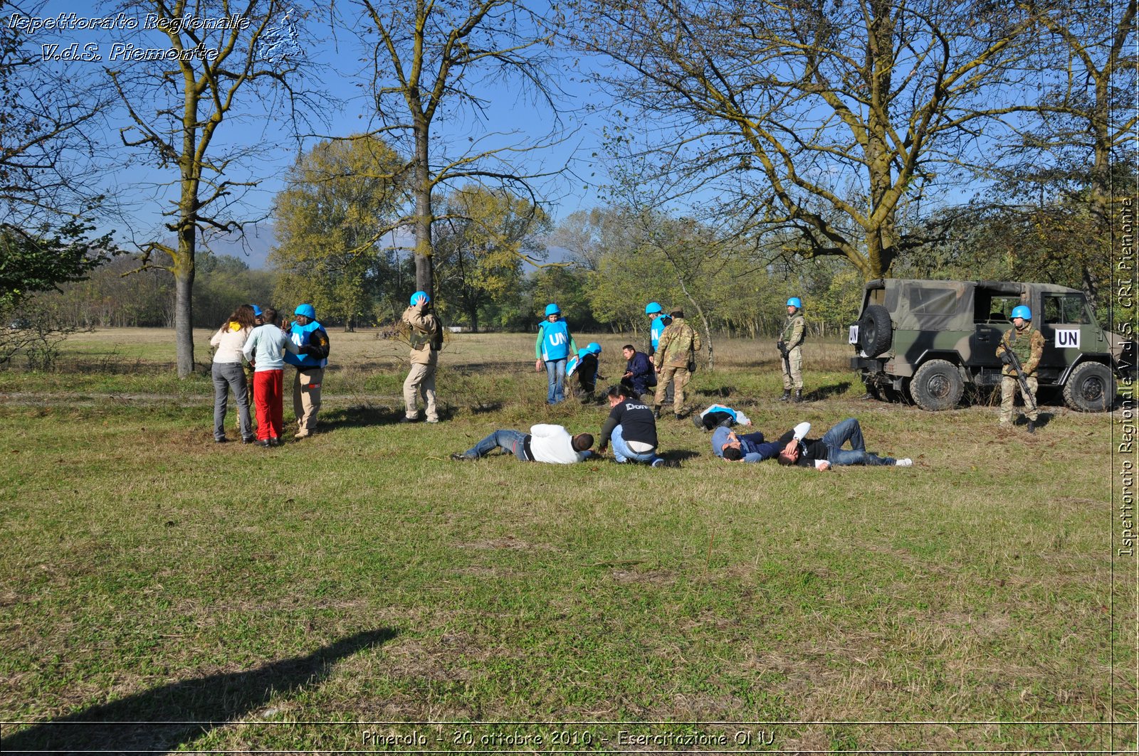 Pinerolo, Baudenasca - 20 ottobre 2010 - Esercitazione ONU -  Croce Rossa Italiana - Ispettorato Regionale Volontari del Soccorso Piemonte