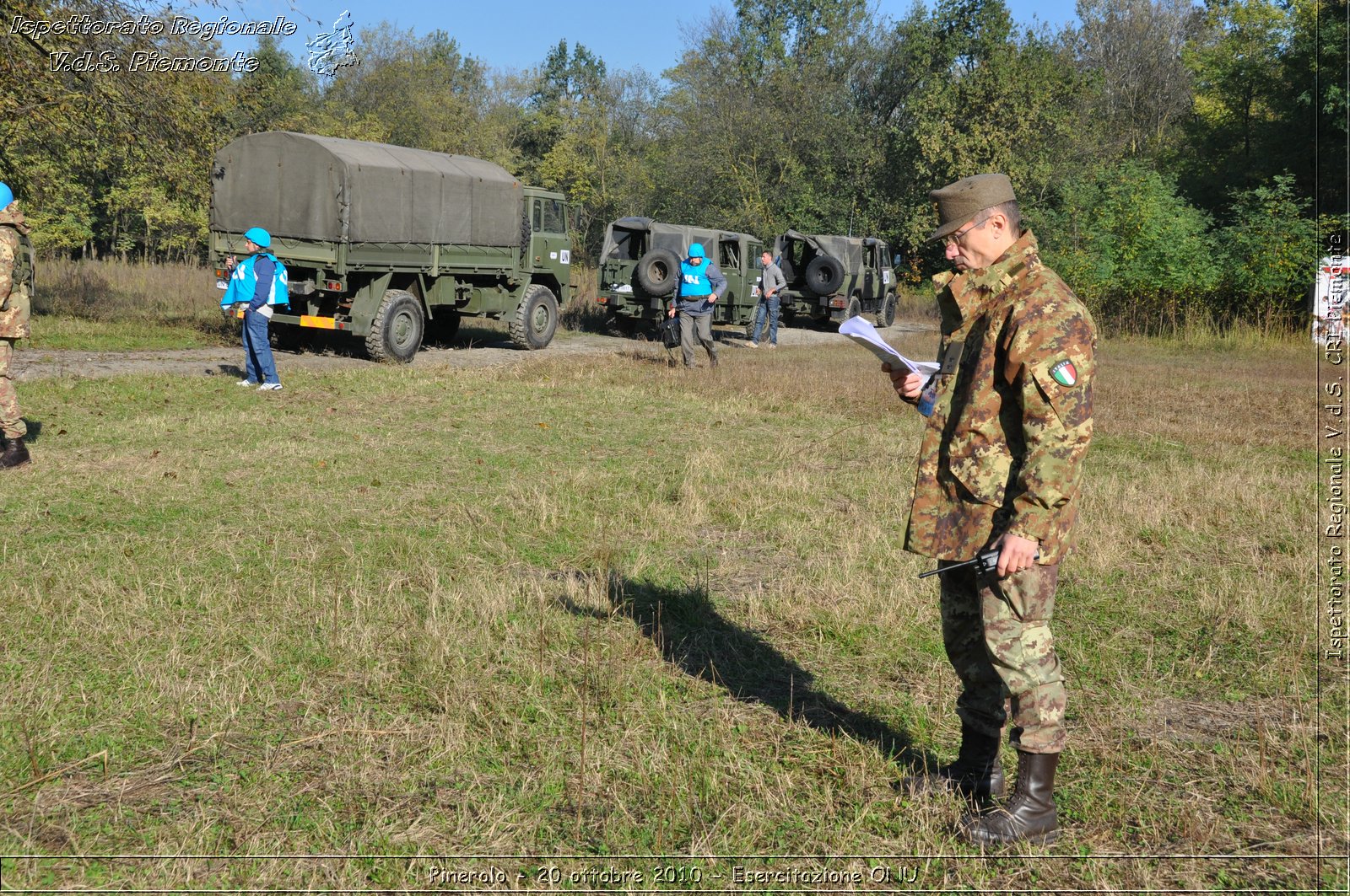 Pinerolo, Baudenasca - 20 ottobre 2010 - Esercitazione ONU -  Croce Rossa Italiana - Ispettorato Regionale Volontari del Soccorso Piemonte