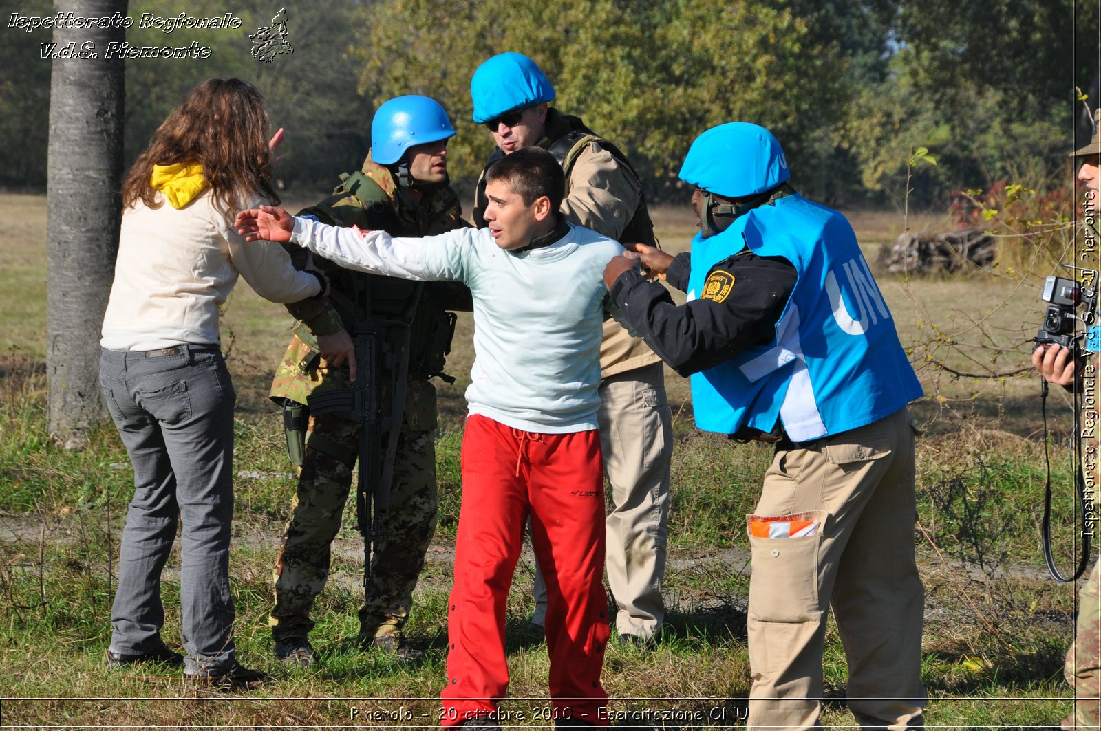 Pinerolo, Baudenasca - 20 ottobre 2010 - Esercitazione ONU -  Croce Rossa Italiana - Ispettorato Regionale Volontari del Soccorso Piemonte